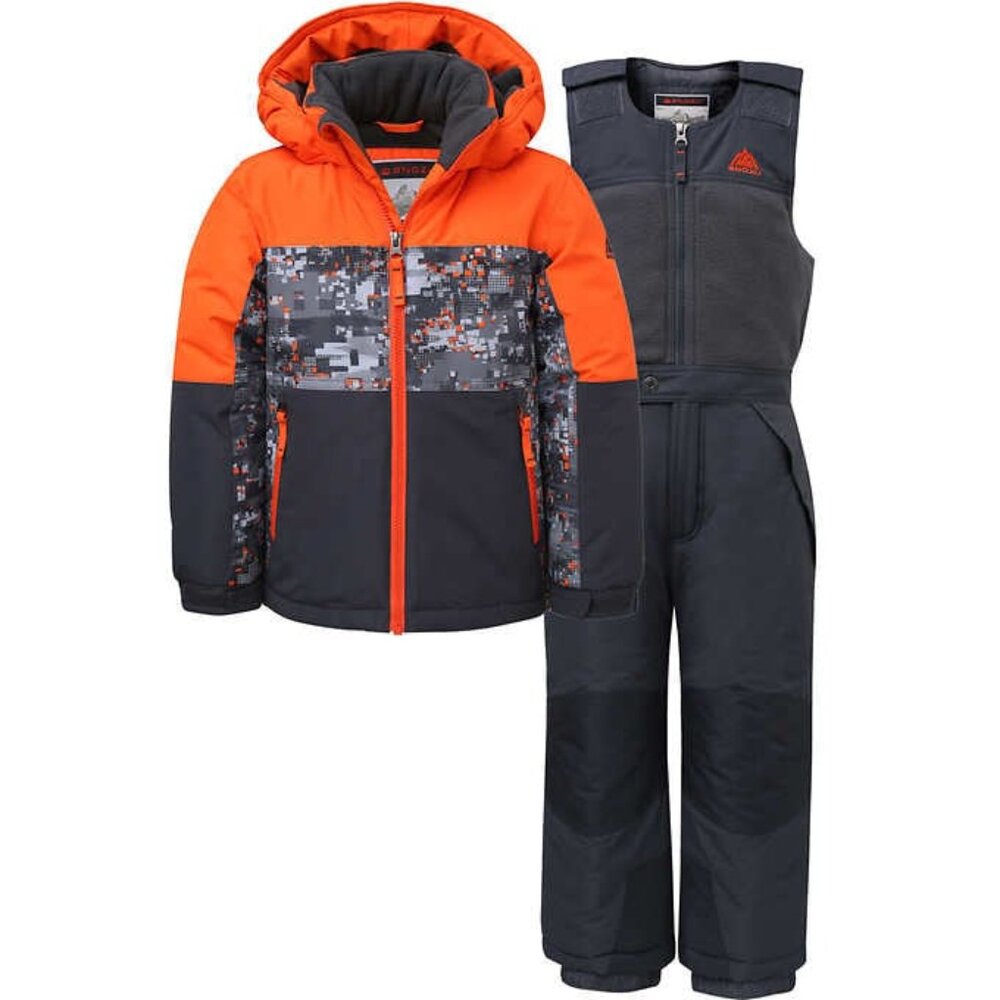 New Snozu Boy's 2 Pc Snow Set Jacket & Bib Pants